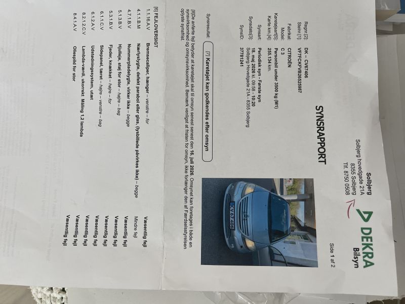 CITROËN, C 3, 1,4 I Skrotbil skrotpræmie