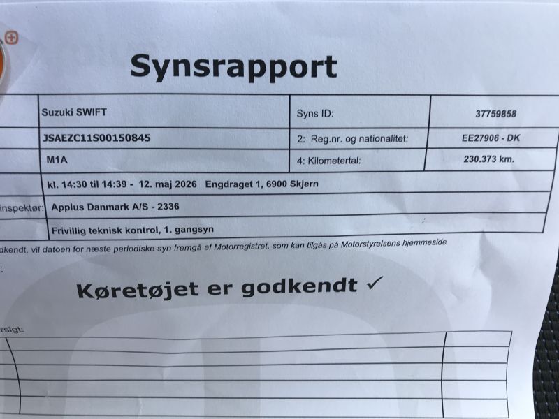 SUZUKI, SWIFT, 1,3 Skrotbil skrotpræmie