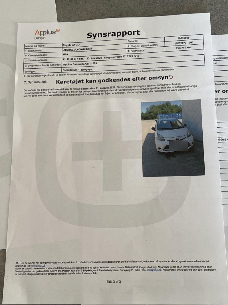 TOYOTA, AYGO, 1.0 VVT-i Skrotbil skrotpræmie