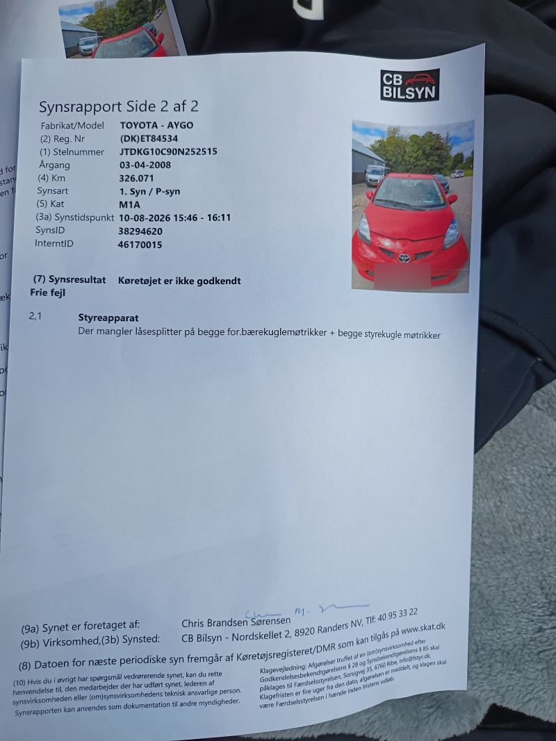 TOYOTA, AYGO, 1,0 5-DØRS HB Skrotbil skrotpræmie