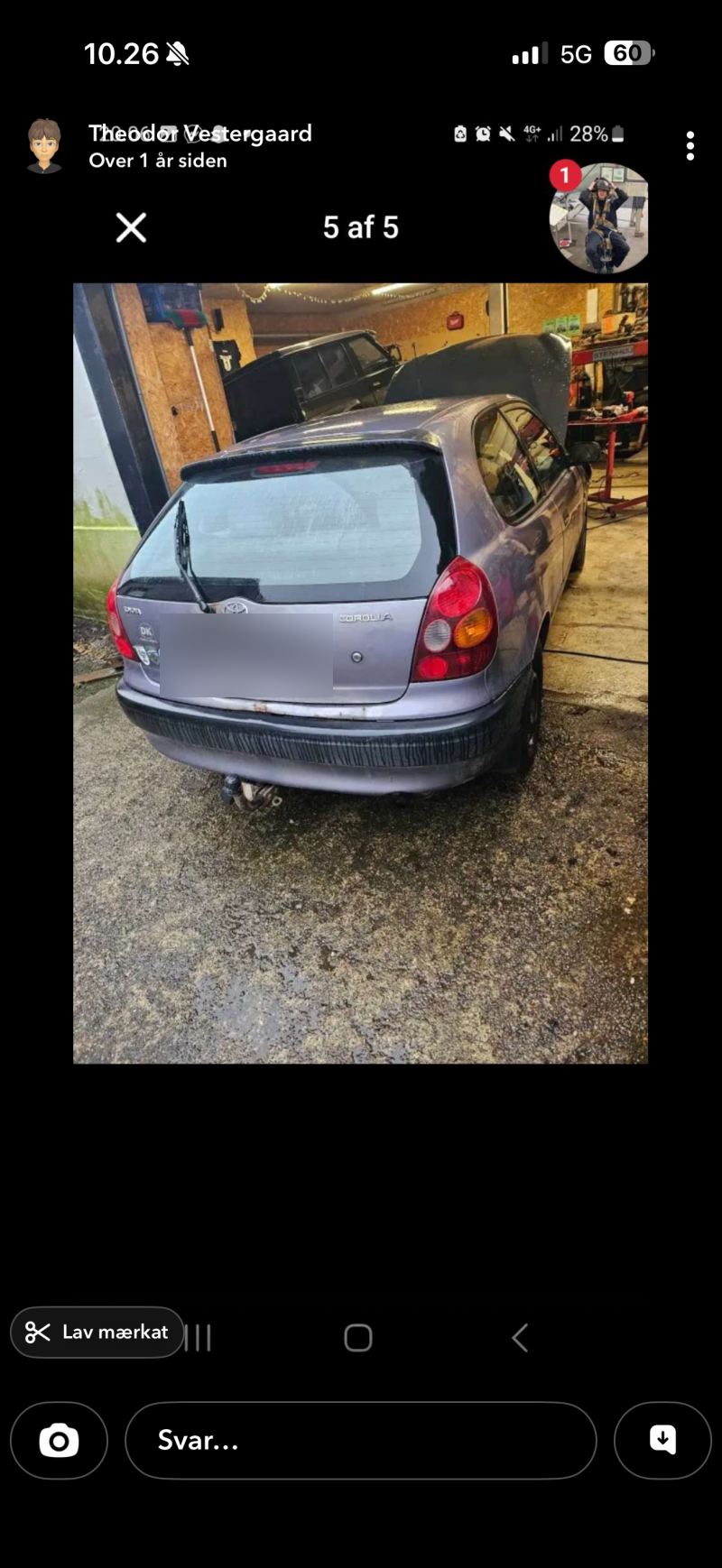 TOYOTA, COROLLA, 1,3 HB MAN. Skrotbil skrotpræmie