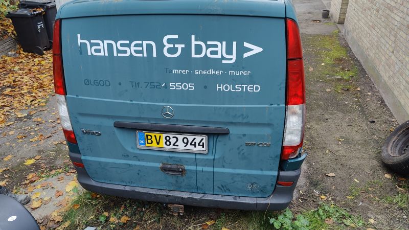 MERCEDES-BENZ, VITO, 111 CDI Skrotbil skrotpræmie