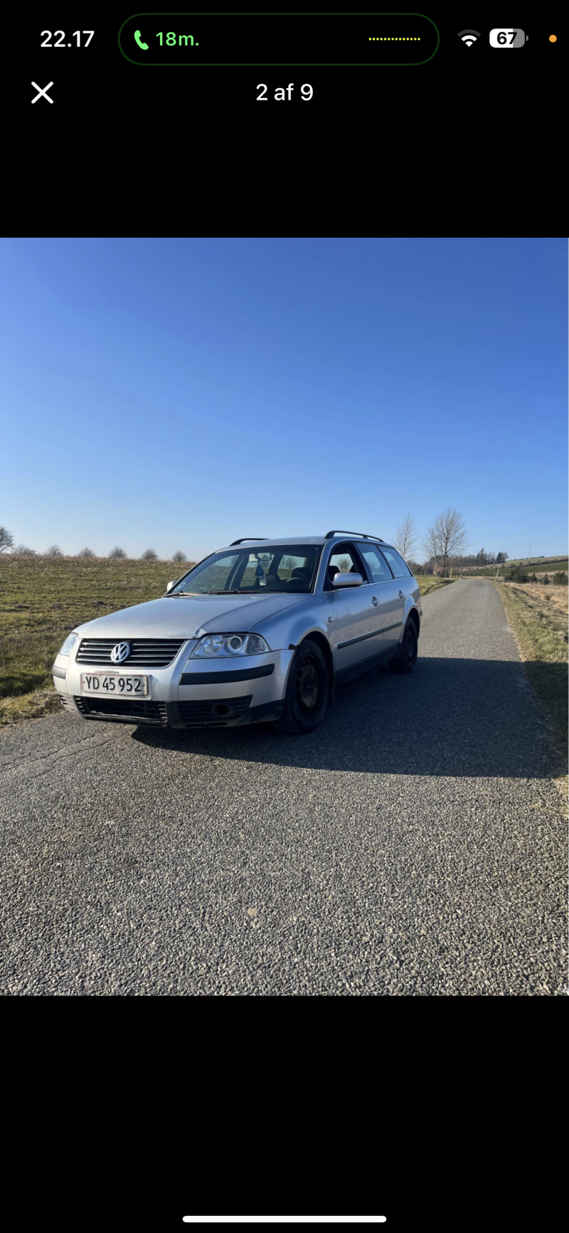 VOLKSWAGEN, PASSAT, 1,9 TDI MAN VARIANT Skrotbil skrotpræmie