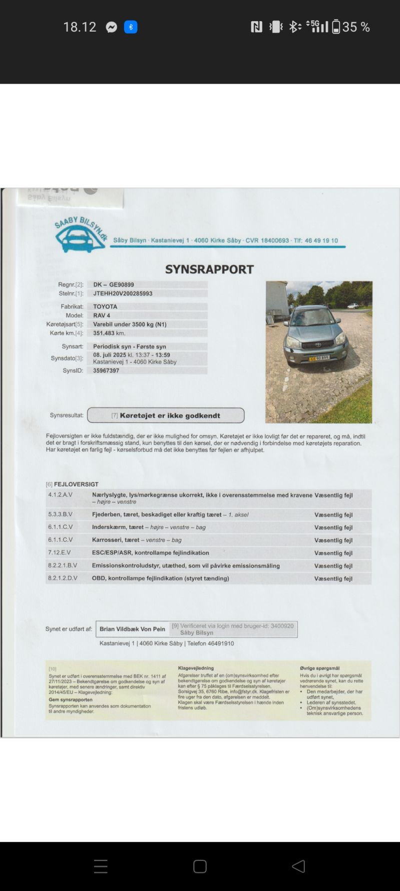 TOYOTA, RAV 4, 2,0 4 WD AUT. Skrotbil skrotpræmie