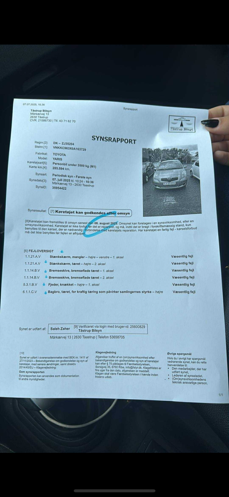 TOYOTA, YARIS, 1,4 D - 4D 5 DØRS Skrotbil skrotpræmie