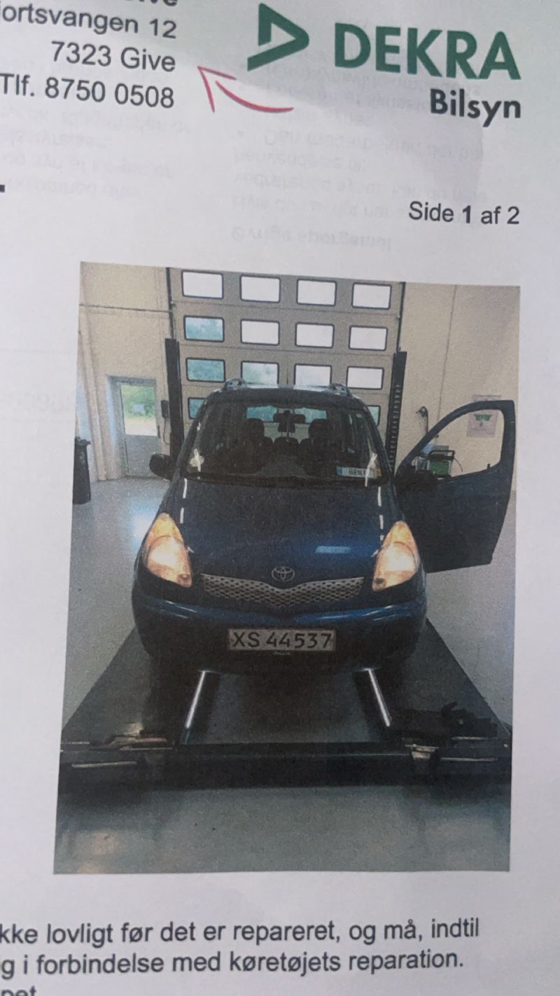 TOYOTA, YARIS, 1,4 VERSO TD Skrotbil skrotpræmie