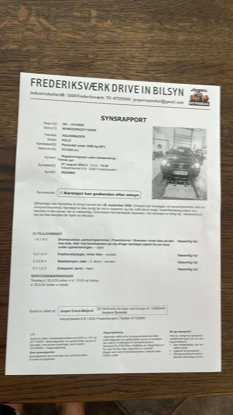 VOLKSWAGEN, POLO, 1,4 Skrotbil skrotpræmie