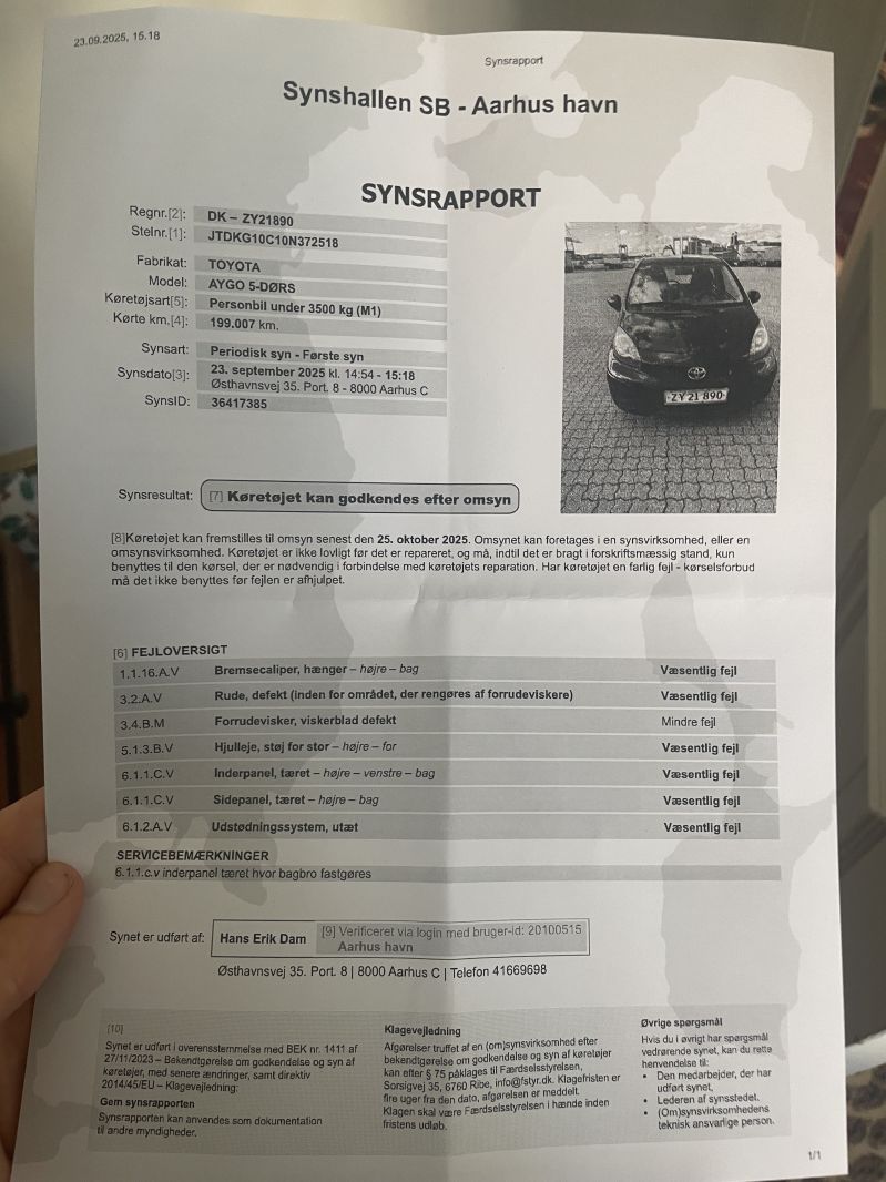 TOYOTA, AYGO 5-DØRS, 1.0 HB 5-DØRS Skrotbil skrotpræmie