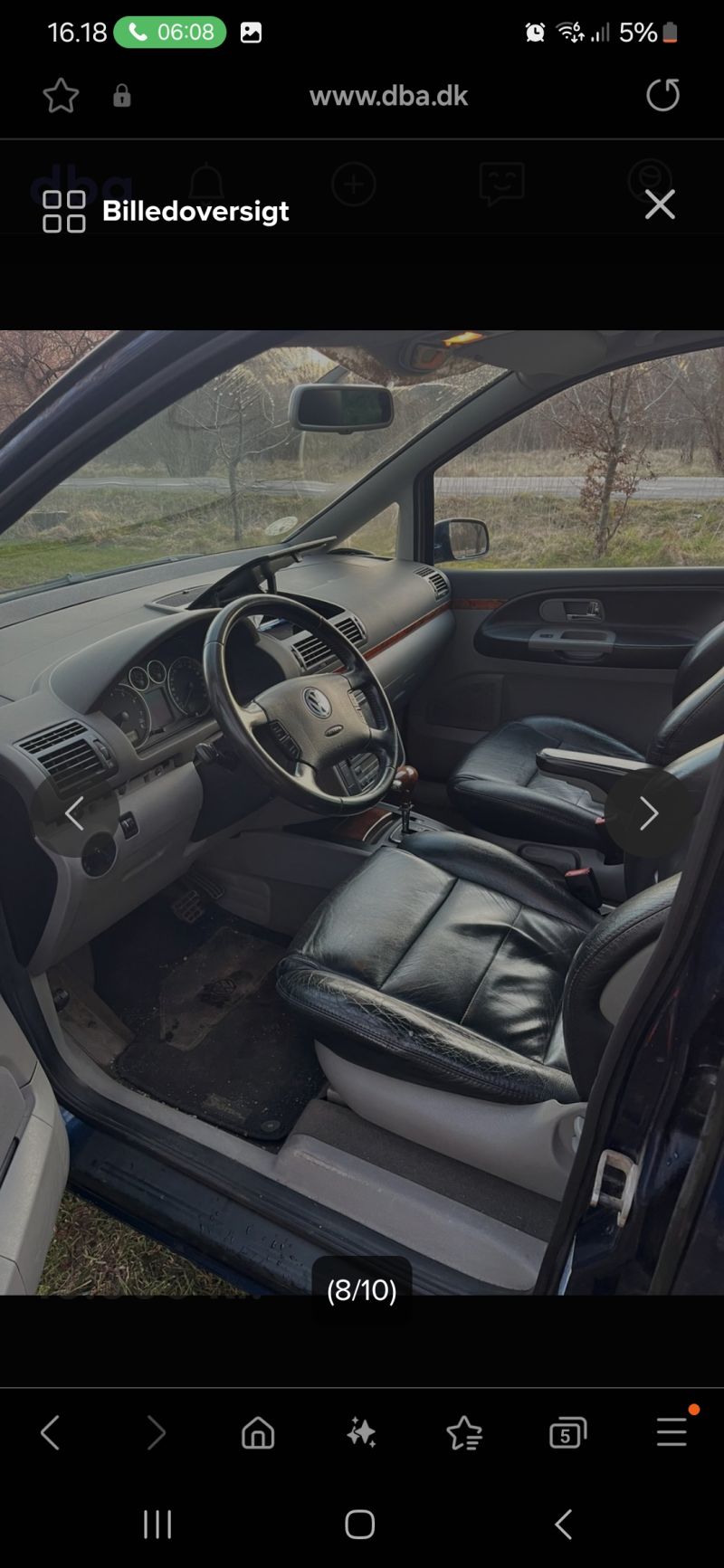VOLKSWAGEN, SHARAN, 2,8 V6 AUT VAN Skrotbil skrotpræmie