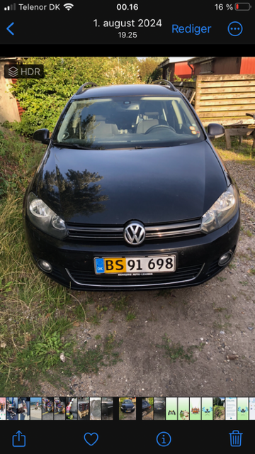 VOLKSWAGEN, GOLF VARIANT VAN, 2,0 TDI Skrotbil skrotpræmie
