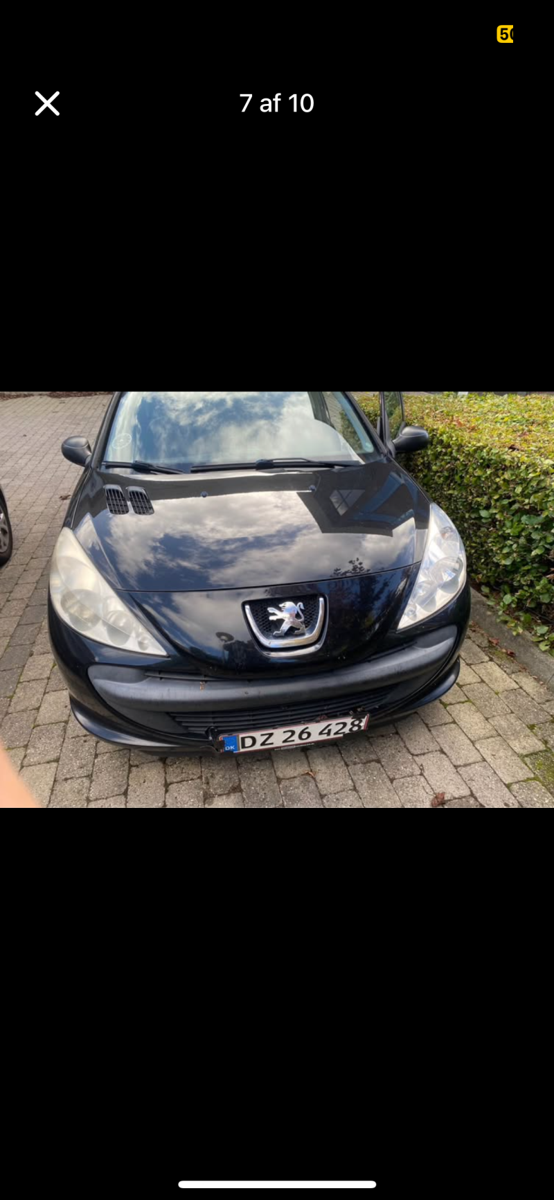 PEUGEOT, 206 +, 1,4 I 5D 75 HK Skrotbil skrotpræmie