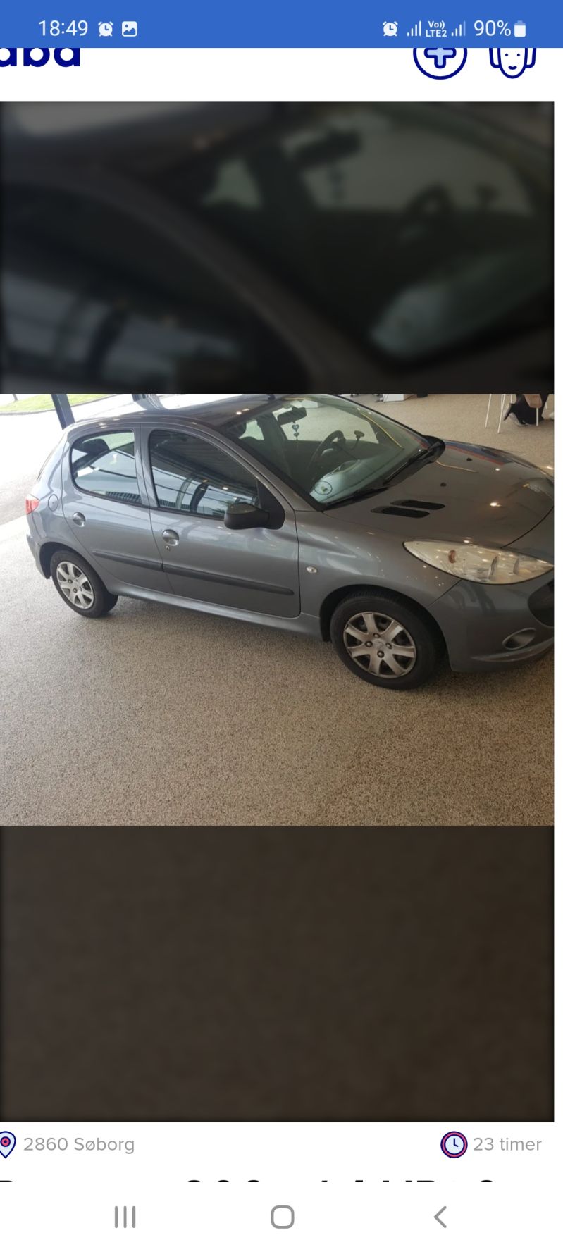 PEUGEOT, 206 +, 1,4 HDI 68 HK 5-D Skrotbil skrotpræmie