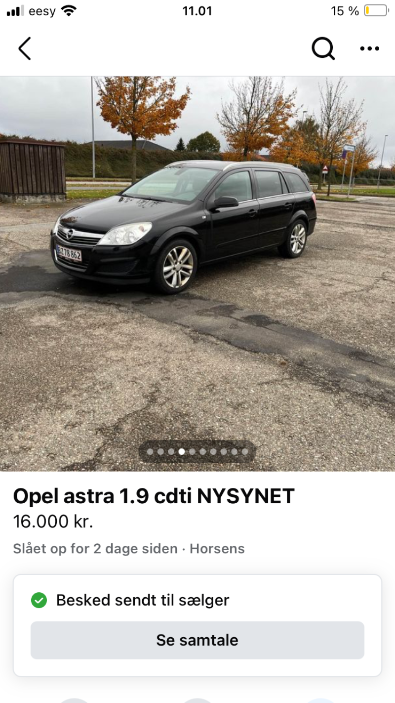 OPEL, ASTRA WAGON, 1,9 CDTI Skrotbil skrotpræmie