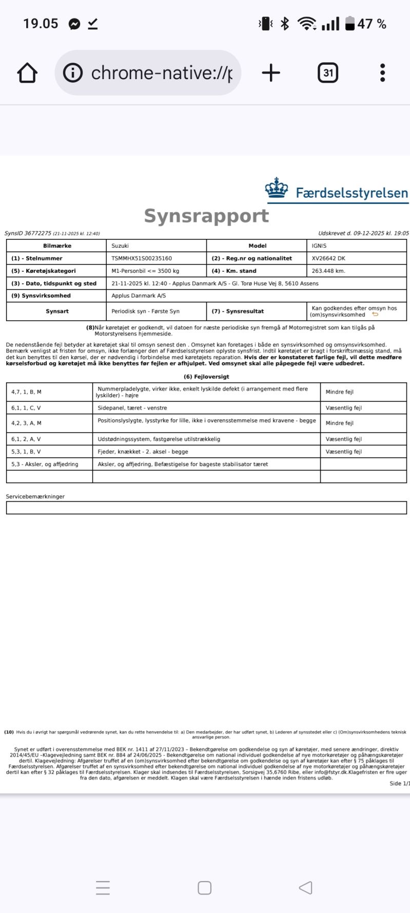 SUZUKI, IGNIS, 1,3 L 2 WD Skrotbil skrotpræmie