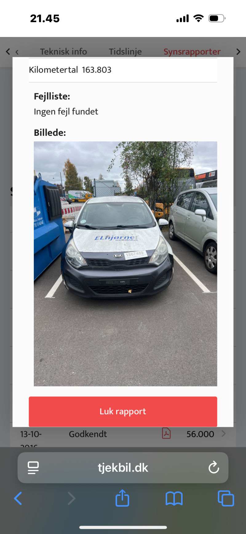 KIA, RIO, 1,1 Skrotbil skrotpræmie