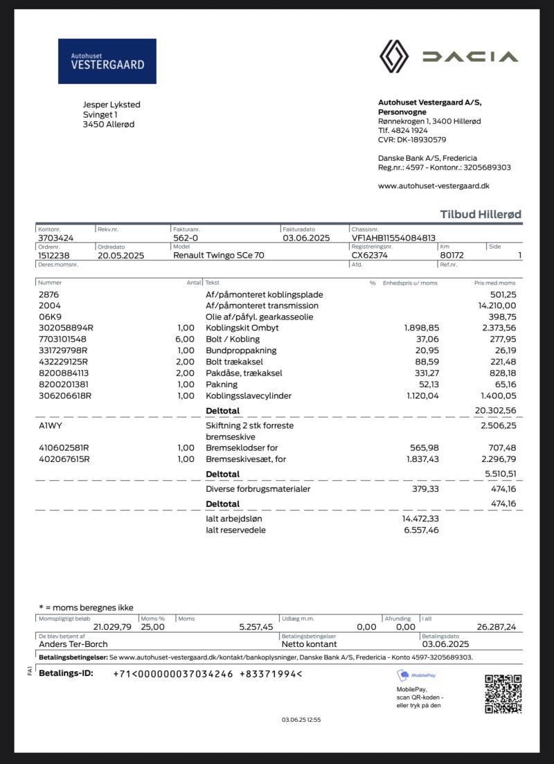 RENAULT, TWINGO, SCe 70 Skrotbil skrotpræmie