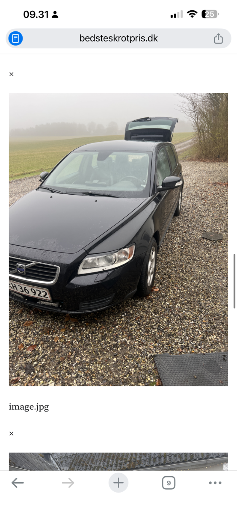 VOLVO, -, V 50 1,6 D Skrotbil skrotpræmie