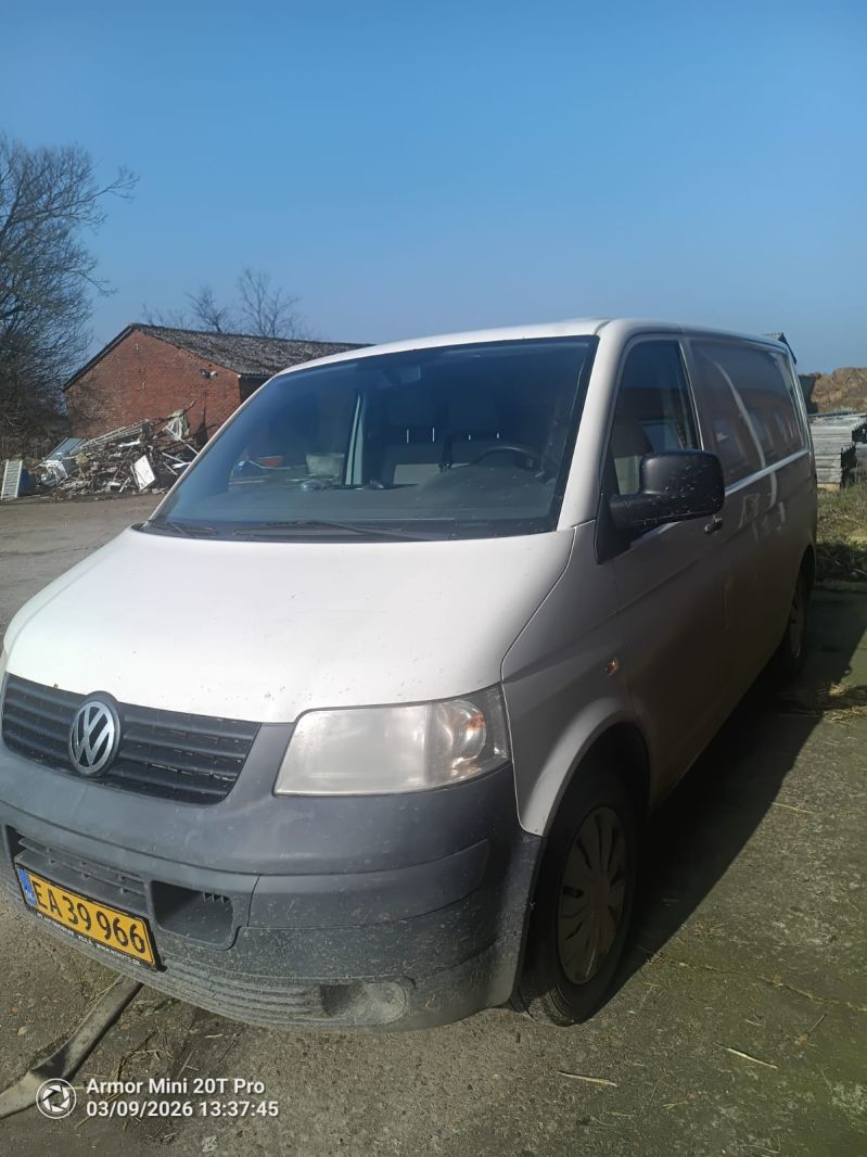 VOLKSWAGEN, TRANSPORT.KASSEVOGN, 1,9 TDI Skrotbil skrotpræmie