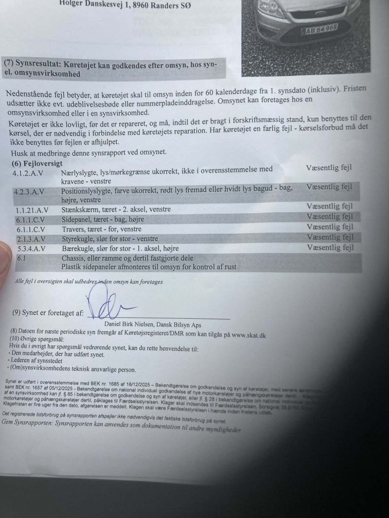 FORD, FOCUS STATIONSVOGN D, 1,6 TDCI Skrotbil skrotpræmie