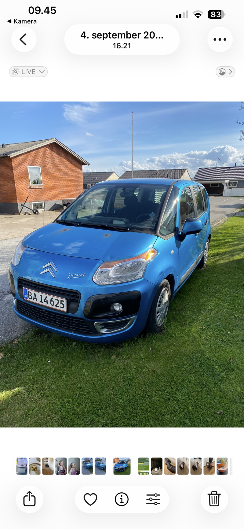CITROËN, C3 PICASSO, 1,6 HDI 110 Skrotbil skrotpræmie