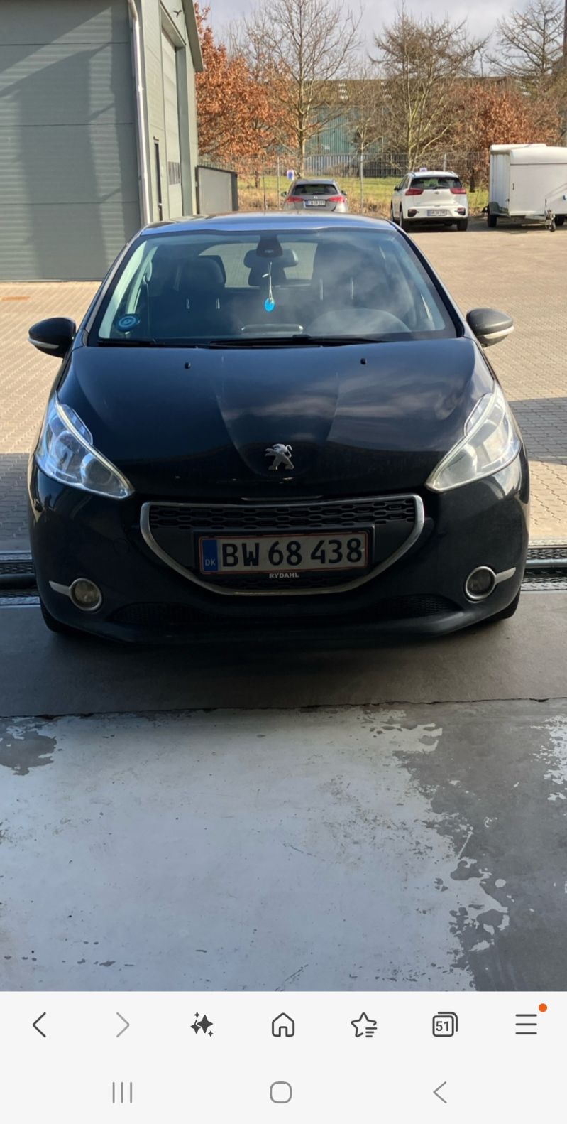 PEUGEOT, 208, 1,2 VTI 82 HK 5-D Skrotbil skrotpræmie