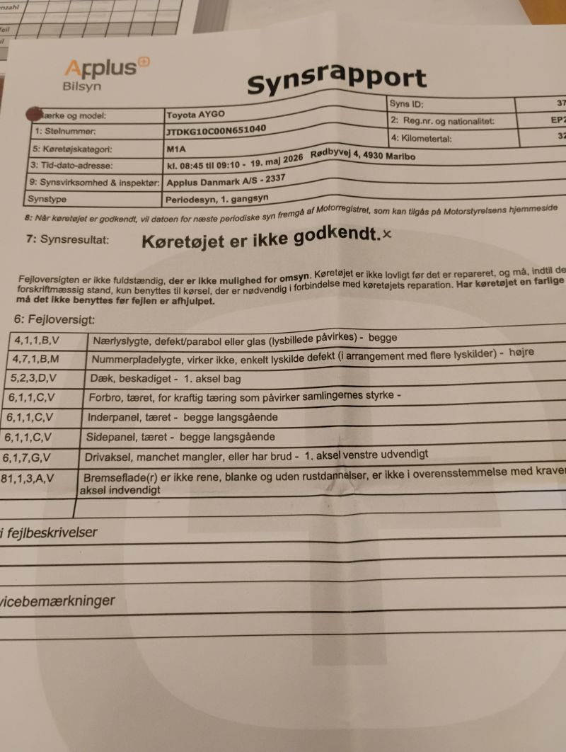 TOYOTA, AYGO, 1.0 VVT-i Skrotbil skrotpræmie